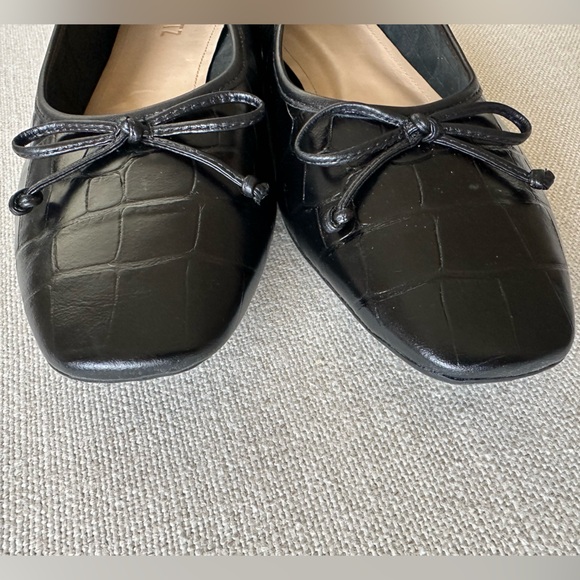 NEW SCHUTZ Arissa pointed ballet flats in black croc 9.5 US - Picture 12 of 13